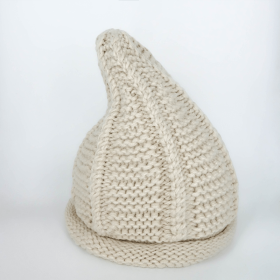 Khaki Cute Knitted Pointed hat for Boys Girls - Khaki