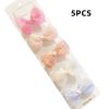 Chiffon Bow Ribbon Girls Hairpins Cute Colorful Bows Flowers Children Hair Clips Fashion Hair Accessories - B- 3