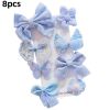 8/9/10Pcs/Set Cartoon Baby Girl Hair Clips Cute Bear Children Hairpins Bowknot Knitted Flower Kids Barretees Baby Hair Accessori - D-3