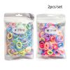 2Bag/set Baby Girl Elastic Hair Bands Multicolor Kids Ponytail Holder Rubber Bands Children Hair Ring Baby Girl Hair Accessories - Set 1