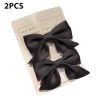 Cute Bows Baby Girls Hair Clips Solid Color Floral Pattern Children Hairpins Korean Korean Kids Hair Accessories - A- Black