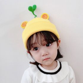 1-6Y Girls Boys Cute Rabbit Knitteed Hat - Yellow - 1 6Y