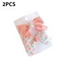 Cute Bows Baby Girls Hair Clips Solid Color Floral Pattern Children Hairpins Korean Korean Kids Hair Accessories - C- Pink