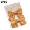 Cute Bows Baby Girls Hair Clips Solid Color Floral Pattern Children Hairpins Korean Korean Kids Hair Accessories - A- Yellow