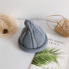 Gray Cute Knitted Pointed hat for Boys Girls - Gray