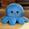 1piece Cute Flip Octopus Doll Double Face Flip Octopus Plush Toy Doll 7.48*3.93in - Light Blue/blue