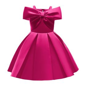 Baby Girl Solid Color Sling Princess Fashion Dress Children's Formal Dress - 100 (2-3Y) - Pink