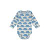 Baby Print Graphic O-Neck Long Sleeve Fashion Onesies - 66 (3-6M) - Blue