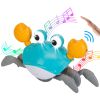 Crawling Crab Baby Toy with Music and LED Light for Kid Interactive Learning Toy Automatically Avoid Obstacles Walking Dancing Toy - Crab