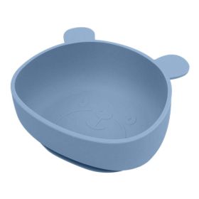 Baby Cartoon Panda Shape Complementary Food Training Silicone Bowl - Average Size (0-8Y) - Blue