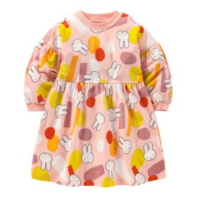 Baby Girl Bunny & Camouflage Long Sleeve Dress - 100 (2-3Y)