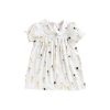 Baby Girl Cartoon Print Pattern Doll Neck Princess Dress - 90 (12-24M) - White