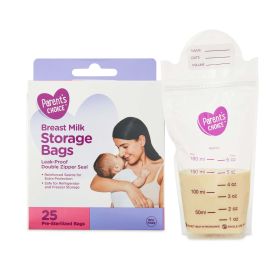 Parent's Choice Breast Milk Storage Bag, 25 Count - Parent's Choice