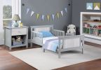 Connelly Reversible Panel Toddler Bed Gray/Rockport Gray - as Pic