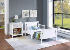 Connelly Reversible Panel Toddler Bed White/Rockport Gray - as Pic