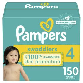 Pampers Swaddlers Diapers Size 4, 150 Count - Pampers