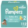 Pampers Baby-Dry Diapers Size 2, 112 Count - Pampers