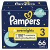 Pampers Swaddlers Overnights Diapers Size 3, 66 Count - Pampers