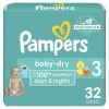 Pampers Baby-Dry Diapers Size 3, 32 Count - Pampers