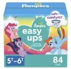 Pampers Easy Ups Training Underwear Girls Size 7 5T-6T, 84 Count - Pampers