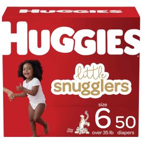 Huggies Little Snugglers Wetness Indicator Hypoallergenic Diapers Size 6;  Count 50 - Huggies