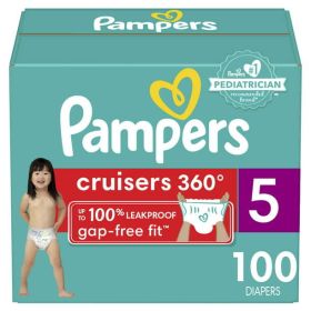 Pampers Cruisers 360 Enormous Pack Diapers Size 5;  100 Count - Pampers