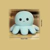 1piece Cute Flip Octopus Doll Double Face Flip Octopus Plush Toy Doll 7.48*3.93in - Light Blue/blue