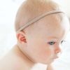 10 PCS Baby Nylon Headbands Hairbands Hair Bow Elastics For Baby Girls Newborn Infant Toddlers Kids Nude - 9