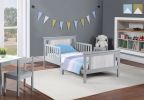 Connelly Reversible Panel Toddler Bed Gray/Rockport Gray - as Pic