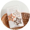 3pcs Frosted Milk Tea Color Gentle Dripping Oil Five-Pointed Star BB Clip Everything Girls Heart Base Style Hair Clip - Rectangular