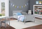 Connelly Reversible Panel Toddler Bed Gray/Rockport Gray - as Pic