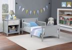 Connelly Reversible Panel Toddler Bed Gray/Rockport Gray - as Pic