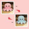 1piece Cute Flip Octopus Doll Double Face Flip Octopus Plush Toy Doll 7.48*3.93in - Light Blue/blue