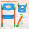 Potty Training Toilet Seat w/ Steps Stool Ladder For Children Baby Foldable Splash Guard Toilet Trainer - Multi-Color