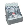 Nuby Easy Go Booster Seat with Adjustable Safety Straps and Harness, Gray , Unisex - Nuby