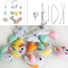 Colorful Flying Birds Clouds and Hearts Handmade Baby Crib Mobile Boys Girls Musical Mobile Infant Nursery Hanging Toy - Default