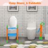 Potty Training Toilet Seat w/ Steps Stool Ladder For Children Baby Foldable Splash Guard Toilet Trainer - Multi-Color