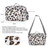 Waterproof baby print stroller bag storage hanging bag diaper bag mother and baby mommy bag - Mommy Bag-Leopard print