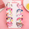 10Pcs Cartoon Baby Hairpins Fruit Unicorn Hair Clips Chidlren Hair Clips Barrette Kids Hair Accessories - 9