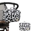 Waterproof baby print stroller bag storage hanging bag diaper bag mother and baby mommy bag - Mommy Bag-Milk pattern