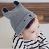 New Grey Baby Bear Ear Knit Hat - Gray