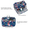 Waterproof baby print stroller bag storage hanging bag diaper bag mother and baby mommy bag - Mommy Bag-Blue Flowers