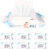 Bosonshop Best Baby Wipes Water Wipes Soft Cleaning Wipes Natural Wet Wipes, 6 Packs, 480 Wipes - KM3520