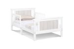 Connelly Reversible Panel Toddler Bed White/Rockport Gray - as Pic