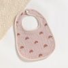 2-Piece Baby Six-Layer Cotton Cloth U-Shaped Bib Eating Bib Baby Anti-Vomiting Milk Towel - 2 pack rainbow grapefruit