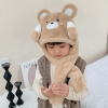 Khaki bear can wave hands can speak Children's funny hat - Khaki