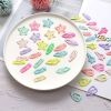 10pcs Cream Color Dripping Oil Sweet Girl BB Clip Cute Everything Children's Hair Clip Baby Bangs Side Clip - Heart Shape