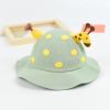 Children's hats deer fisherman hat boys and girls sunshade baby pot hat - Green