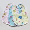 3-Pack Color Random Washable Waterproof Children's Super Soft Bib Baby Bib - 3 bars color random