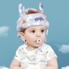 New Grey Forest Antlers Hat Baby Toddler Safety Anti-collision And Anti-fall Cap - Grey Forest Antlers